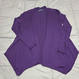 Lauren Ralph Lauren sz S purple‎ cardigan 
Green label